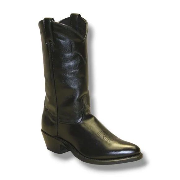 ABILENE Issac Black Round Toe Boots - Picture 8 of 8